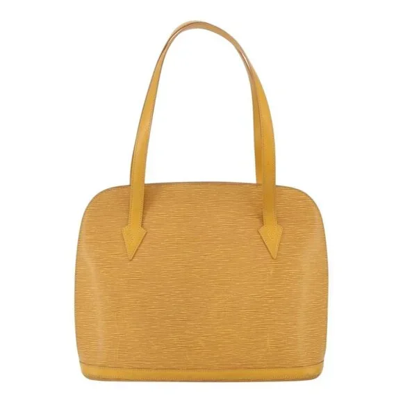 LOUIS VUITTON Epi Lussac Shoulder Bag Yellow M52289 LV Auth 159707